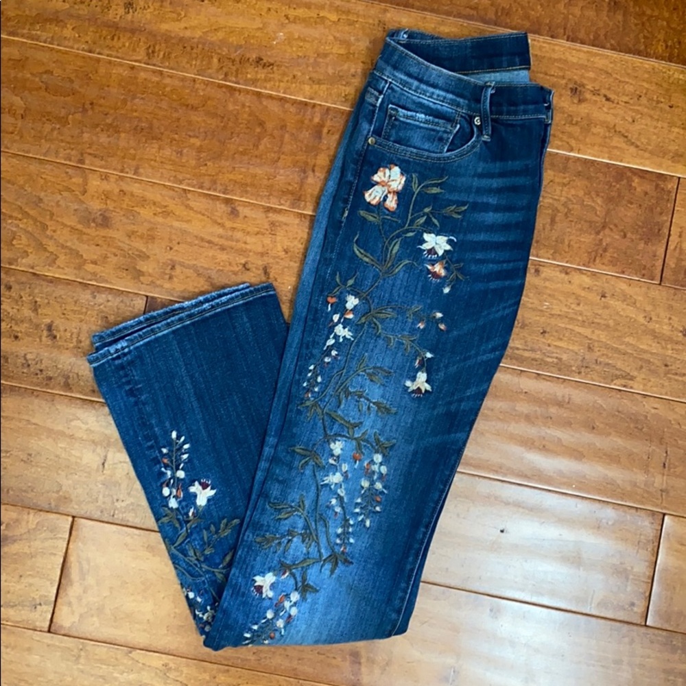 Sundance Embroidered Flare Jeans